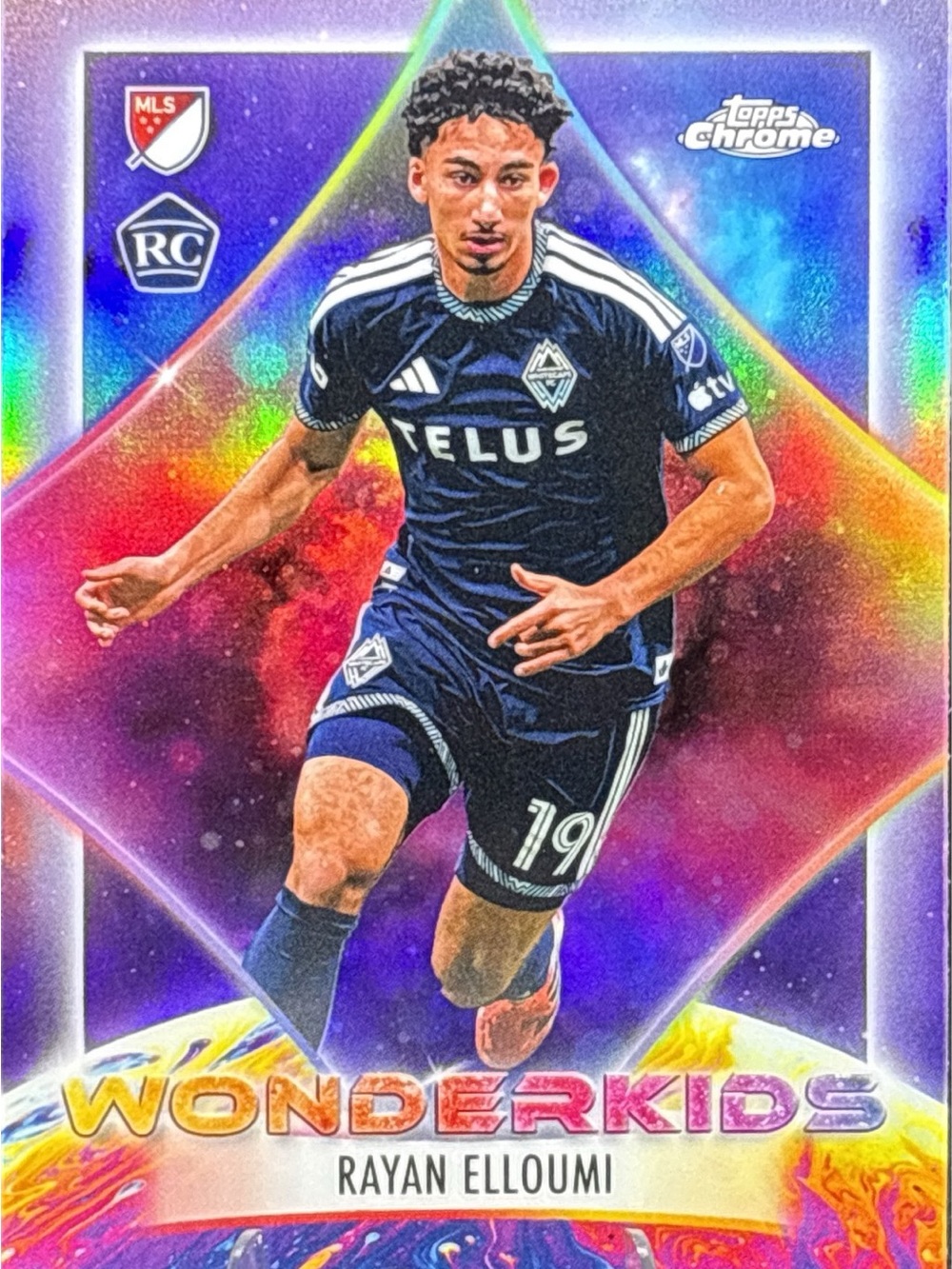 Topps Chrome Wonderkids Rayan Elloumi Rookie Soccer Card